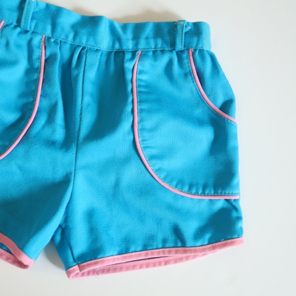 Vintage Blue & Pink Sports Shorts / 2-3Y - Picture 4 of 8